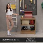 Balcão Multiuso 80cm 2 Portas Rustic/branco Agata Madesa