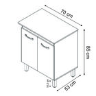 Balcão Multiuso Armário Para Cozinha Microondas Forno Jane Mo
