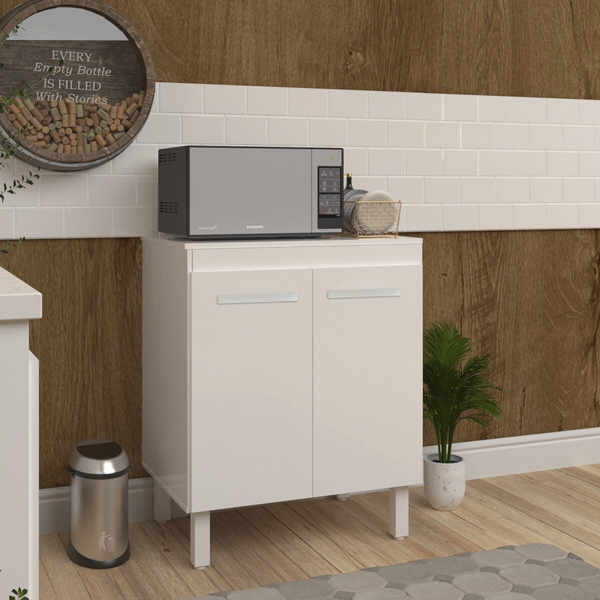 Balcão Multiuso Armário Para Cozinha Microondas Forno Jane Mo