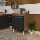 Balcão Multiuso Armário Para Cozinha Microondas Forno Jane Mo