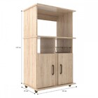 Balcão Multiuso Bahrein 2 Portas Nicho Para Forno Móveis Sul