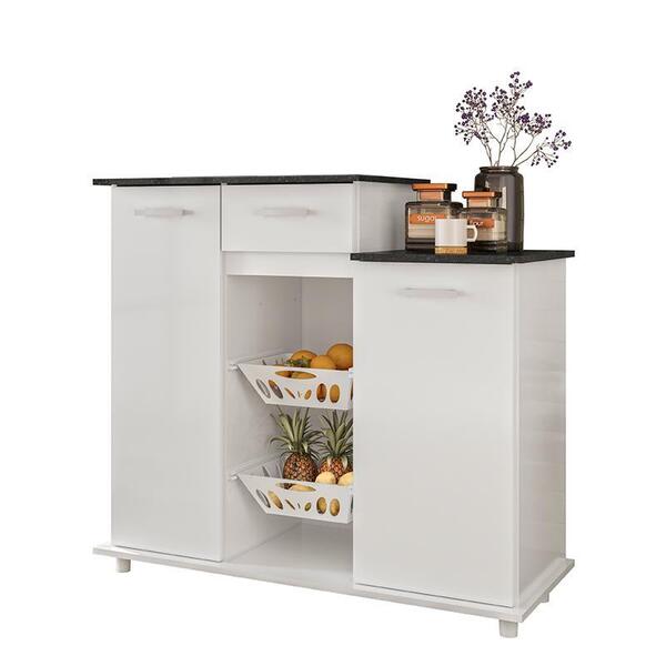Balcão Multiuso Bianca 2 Portas Com Fruteira - Nicioli