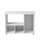 Balcao Multiuso C/ Tampo 83 Cm 3p Liza Branco Mobbs