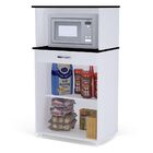 Balcão Multiuso Carina Com Gaveta Branco/preto - Amarena Móve