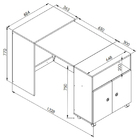 Balcão Multiuso Com Mesa Retrátil Funcionale A05 Branco - Mpo