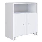 Balcão Multiuso Com Mesa Retrátil Funcionale A05 Branco - Mpo