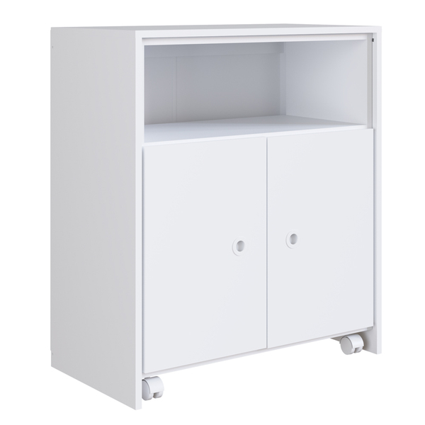 Balcão Multiuso Com Mesa Retrátil Funcionale A05 Branco - Mpo