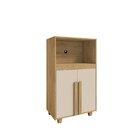 Balcão Multiuso Com Nichos Para Micro-ondas Ou Forno E Utensí