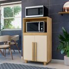 Balcão Multiuso Com Nichos Para Micro-ondas Ou Forno E Utensí