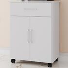 Balcao Multiuso Cozinha Lz007 Rodizios 1 Gav 2 Pt Mpri