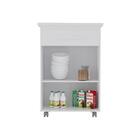 Balcão Multiuso De Cozinha 2 Portas C/ Pés Rodízios Juliana -