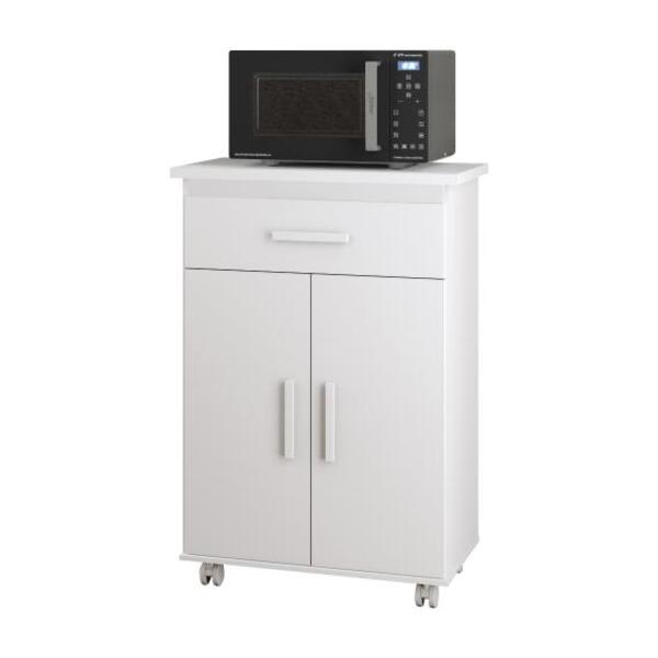 Balcão Multiuso De Cozinha 2 Portas C/ Pés Rodízios Juliana -