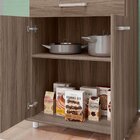 Balcão Multiuso Duplo 2 Portas 1 Gaveta Isis Carvalho Nature