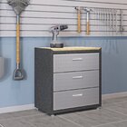 Balcão Multiuso Em Aço 3 Gavetas Com Tampo Titanium Itatiaia