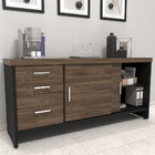 Balcão Multiuso Escritório 2 Portas 3 Gavetas Atria Executiva