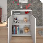 Balcão Multiuso Escritório Sala Cool A02 02 Portas Branco - L