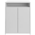 Balcão Multiuso Escritório Sala Cool A02 02 Portas Branco - L