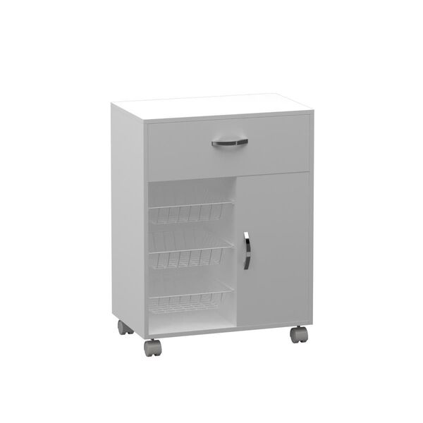 Balcão Multiuso Fruteira Em Mdf Branco