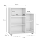 Balcão Multiuso Fruteira Sollys Branco Poliman Móveis