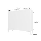 Balcão Multiuso Infantil 2 Portas 2 Prateleiras Mdp 15mm Bran