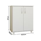 Balcão Multiuso Microondas 2 Portas Branco