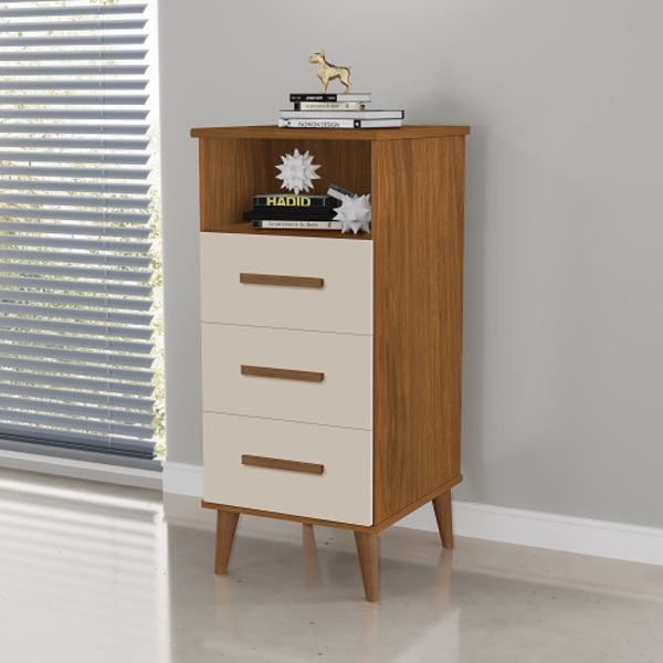 Balcão Multiuso Panamá Freijó/off White - Passe Bem Móveis