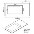 Balcão Multiuso Para Cooktop 4 Bocas Georgia Branco/preto - L