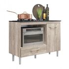 Balcão Multiuso Para Cooktop Fit  Arezzo Rústico Uv Nicioli