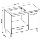 Balcão Multiuso Para Cooktop Fit Évora Rústico Uv Nicioli