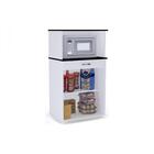 Balcão Multiuso Para Cozinha 02 Portas Carina Branco Preto