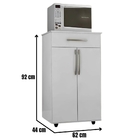 Balcão Multiuso Para Cozinha Juliana 2 Portas Branco Flex Ajl