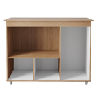 Balcão Multiuso Para Cozinha Liza 3 Portas Savana Off White