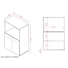 Balcão Multiuso Para Cozinha Micro-ondas 2 Portas Taiane Sava