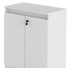 Balcão Multiuso Para Escritório Sala Com Chave 02 Portas Durb