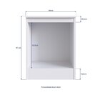 Balcão Multiuso Para Fogão E Forno 1 Porta Vitória Branco