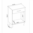 Balcão Multiuso Para Forno E Microondas 2 Portas 1 Gaveta 60c