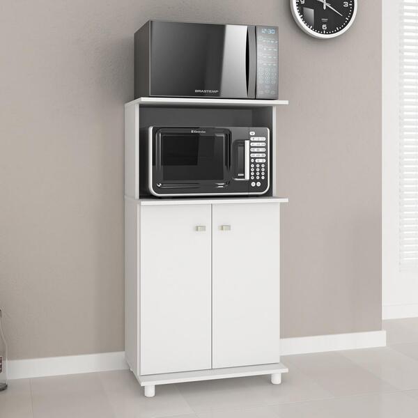 Balcão Multiuso Para Forno E Microondas Com 2 Portas Multimóv