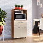 Balcão Multiuso Para Micro-ondas 2 Portas 1 Gaveta Nalu Savan