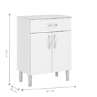 Balcao Multiuso Para Microondas Tatiana Branco