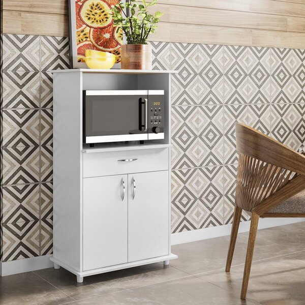 Balcão Multuso Para Forno E Microondas 2 Portas Nt 3070 Branc