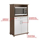 Balcão Multuso Para Forno E Microondas 2 Portas Nt 3070 Nogal