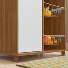 Balcão Multuso Para Forno E Microondas Com Fruteira 1 Porta N