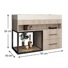 Balcão New 80 Com 2 Gavetas Noce - Belizze