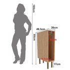 Balcão Nicho 20 Cm Com Porta Toalhas Freijó