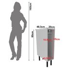 Balcão Nicho Para Cozinha 20cm Em Mdf Com Porta Toalhas Branco