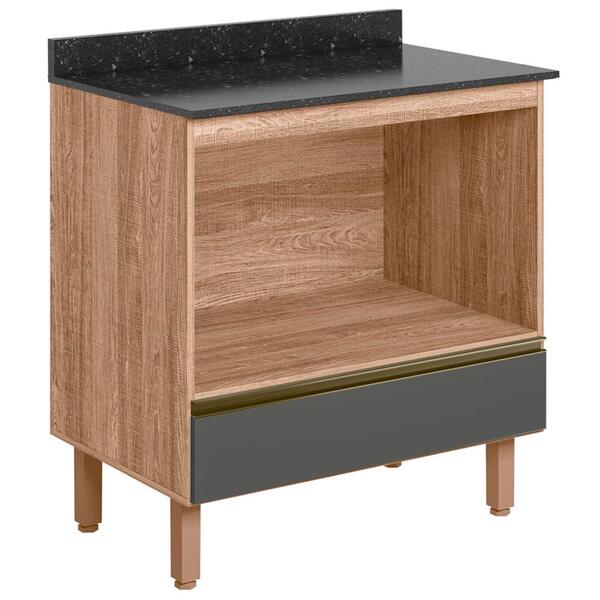 Balcao Nicho Para Forno 80cm Mdf Kali Premium 11892x21 Nicioli