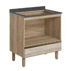 Balcão Nicho Para Forno Kali Premium Com Tampo Cooktop Mdp 25