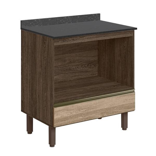 Balcão Nicho Para Forno Kali Premium Com Tampo Mdf 25mm - Nic