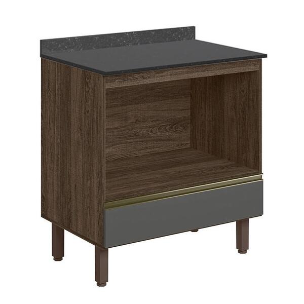 Balcão Nicho Para Forno Kali Premium Com Tampo Mdf 25mm - Nic