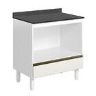 Balcão Nicho Para Forno Kali Premium Com Tampo Mdf 25mm - Nic